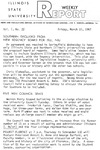 Illinois State University Weekly Report, March 10, 1967 by Illinois State University