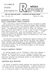 Illinois State University Weekly Report, March 8, 1968 by Illinois State University
