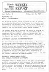 Illinois State University Weekly Report, January 31, 1969 by Illinois State University
