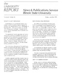 The University Report, June 26, 1970 by Illinois State University