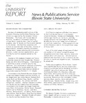 The University Report, February 19, 1971 by Illinois State University
