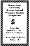 Second Annual Women's Studies Symposium Program, 1997