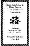 Third Annual Women's Studies Symposium Program, 1998