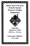 Fourth Annual Women's Studies Symposium Program, 1999