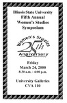 Fifth Annual Women's Studies Symposium Program, 2000