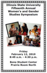 Fifteenth Annual Women's and Gender Studies Symposium Program, 2010 by Illinois State University, Women's and Gender Studies Program