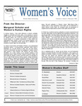 Women's Voice, Volume 4, Issue 2, February 1999 by Women's, Gender, and Sexuality Studies Program