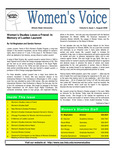 Women's Voice, Volume 6, Issue 1, August 2000