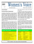 Women's Voice, Volume 6, Issue 5, January 2001 by Women's, Gender, and Sexuality Studies Program