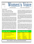 Women's Voice, Volume 7, Issue 2, September 2001 by Women's, Gender, and Sexuality Studies Program