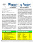 Women's Voice, Volume 7, Issue 3, October 2001 by Women's, Gender, and Sexuality Studies Program