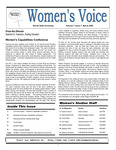 Women's Voice, Volume 7, Issue 7, March 2002 by Women's, Gender, and Sexuality Studies Program