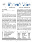 Women's Voice, Volume 9, Issue 1, September/October 2003 by Women's, Gender, and Sexuality Studies Program