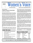 Women's Voice, Volume 9, Issue 2, November/December 2003 by Women's, Gender, and Sexuality Studies Program
