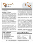 Women's Voice, Volume 10, Issue 1, September/October 2004 by Women's, Gender, and Sexuality Studies Program
