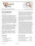 Women's Voice, Volume 11, Issue 1, September/October 2005 by Women's, Gender, and Sexuality Studies Program