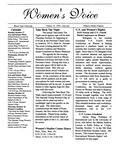 Women's Voice, October 15, 1995 by Women's, Gender, and Sexuality Studies Program