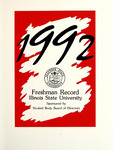 New Student Record, 1992 by Illinois State University